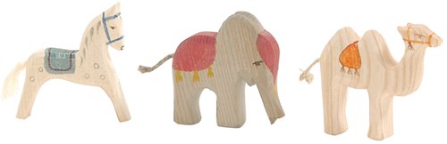 Ostheimer wooden toy king's animals mini 3-piece FSC
