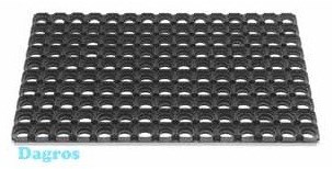 Hamat doormat rubber ring mat 40x60 cm black dirt trapper mat-3