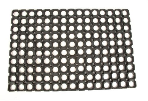 Hamat doormat rubber ring mat 40x60 cm black dirt trapper mat-2