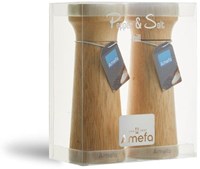 Amefa pepper and salt mill set wood 15 cm - modern kitchenware-2