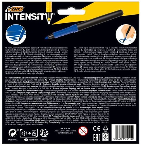 BIC felt tip pens Intensity luxury box 12 colors premium set-3