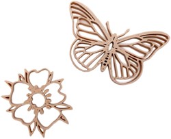 Grennn cutters butterfly and flower - educational toy multicolor