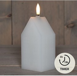 Anna's Collection LED candle wax house white mood light 5x6x15cm