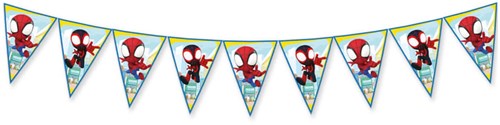 Globos Spidey paper bunting FSC 3 meters kids party decoration-2