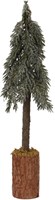 Decoris artificial mini Christmas tree on trunk green Christmas decoration 45cm