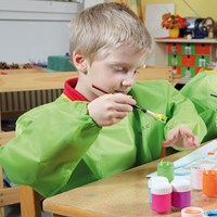 Beleduc paint apron green 65 cm - kids apron water resistant