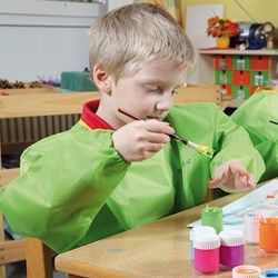 Beleduc paint apron green 65 cm - kids apron water resistant