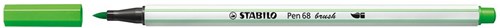 Stabilo brush felt-tip pen light green - premium brush tip for creative drawing