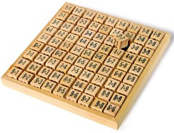 Small Foot - Educational wooden math board tables 1 to 10 - learning toy