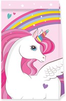 Globos paper party bags unicorn rainbow FSC 4pcs treat bags