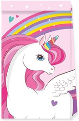 Globos paper party bags unicorn rainbow FSC 4pcs treat bags