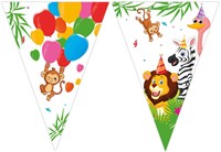 Globos paper garland jungle balloons FSC 3 meter decoration