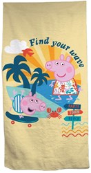 Peppa Pig beach towel - colourful kids beach towel 70x140cm polyester