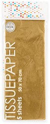 Globos tissue paper gold 10 sheets - silk paper 50x70cm gift wrap