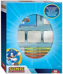 Sonic Stempelset met 4 Stempels