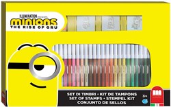 Multiprint Minions colouring set with stamps - creative craft box 41 pieces