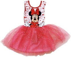 Balletjurk Minnie Mouse, Rood met Hartjes