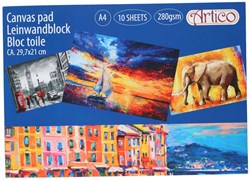 Canvas drawing pad A4 painting paper 280gsm 10 sheets white hobby