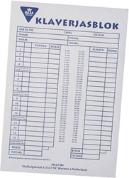 Klaverjasblok, 50 vellen