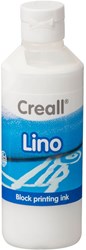 Creall lino block printing paint white 250ml - acrylic paint for linoleum and wood