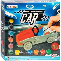 Grafix wooden car construction kit - creative craft set for kids