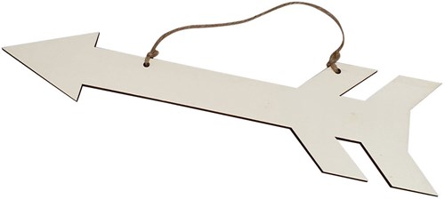 Playwood wooden toy arrow with hanger plywood 38cm decoration