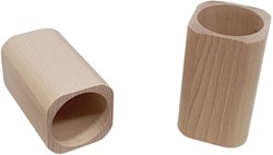 Playwood pen holder beechwood square 9.5cm desk organizer kids