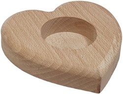 Playwood wooden tealight holder heart decoration gift