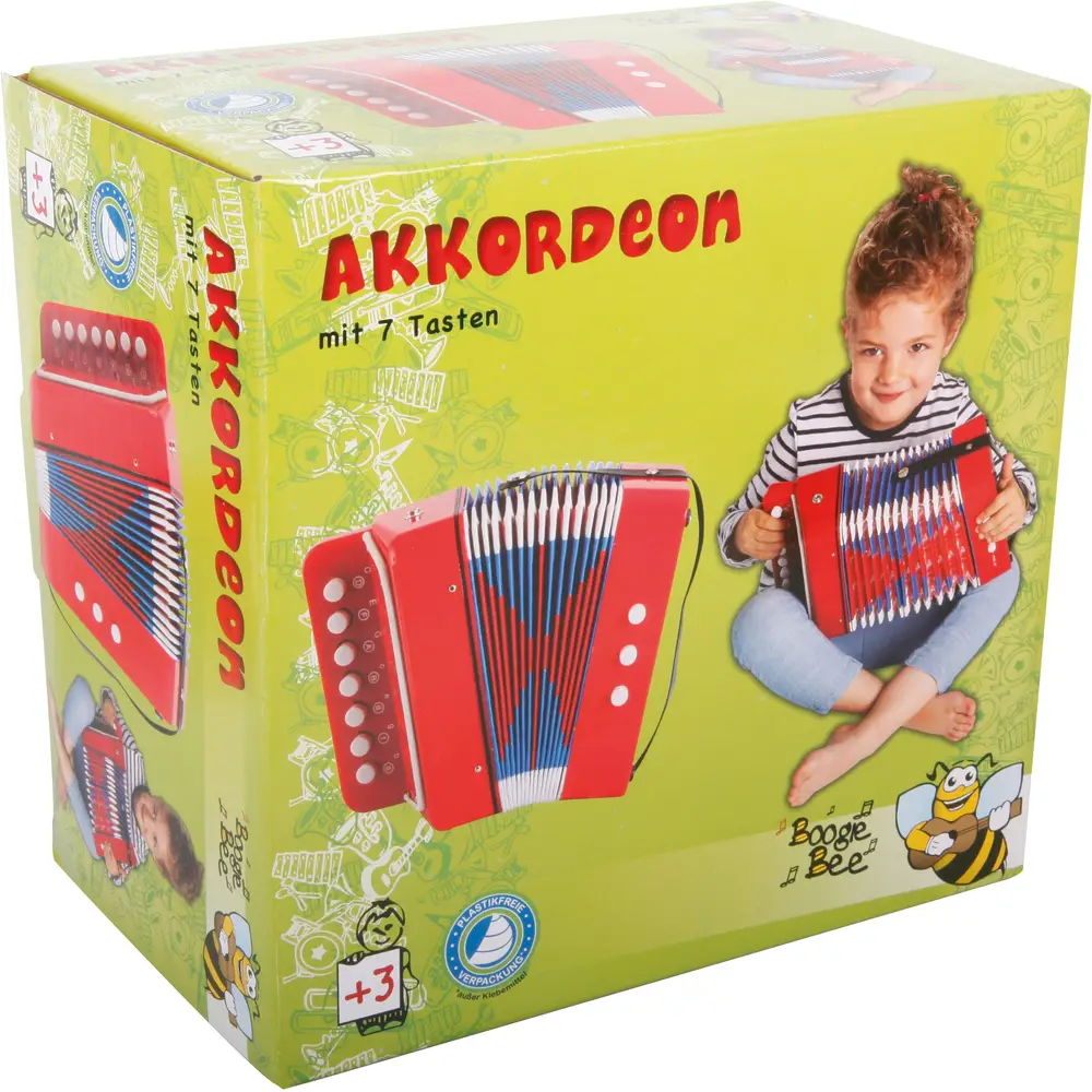 Vedes accordion toy 7 keys colorful musical fun for children