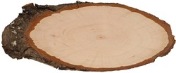 Playwood name sign wood bark 25 cm - creative toy decoration craft