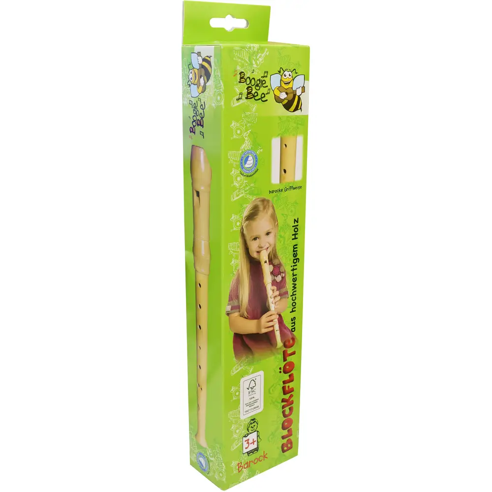 Vedes wooden recorder baroque style 32cm musical instrument kids