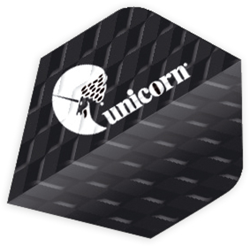 Unicorn dart flights Q.100 Plus black - 100 micron - standard