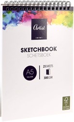 Sketchbook creative drawing A5 size 25 sheets multicolour paper