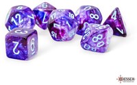 Chessex dice Nebula Mega-hedral Nocturnal turquoise set 7 pieces