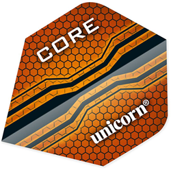 Unicorn dart flights Core .75 Plus orange - set of 3 durable flights
