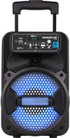 iDance bluetooth party speaker boombox with wheels and microphone black-3
