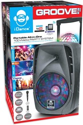 iDance bluetooth party speaker with microphone and disco lighting - 100 watt