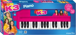 K3 toy piano with drum pad and headphone jack - blue