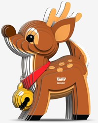 Eugy 3D puzzle - Christmas reindeer craft set cardboard