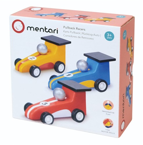 Mentari toy racing cars pull-back set for children-3