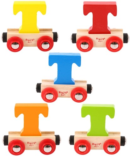 BigJigs Rail Name Letter T, diverse kleuren