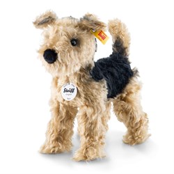 Steiff plush Welsh Terrier Terri cuddly dog gold-brown-black 26 cm