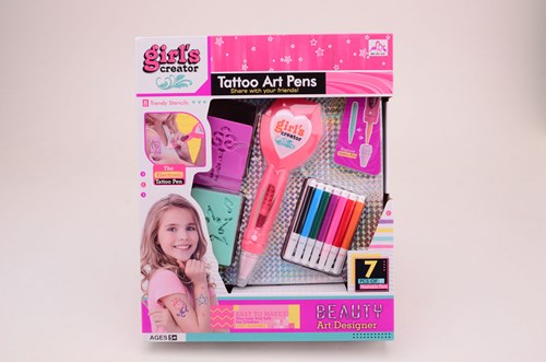 Beauty Tatto Art playset - tattoo toy set 16 pieces in box