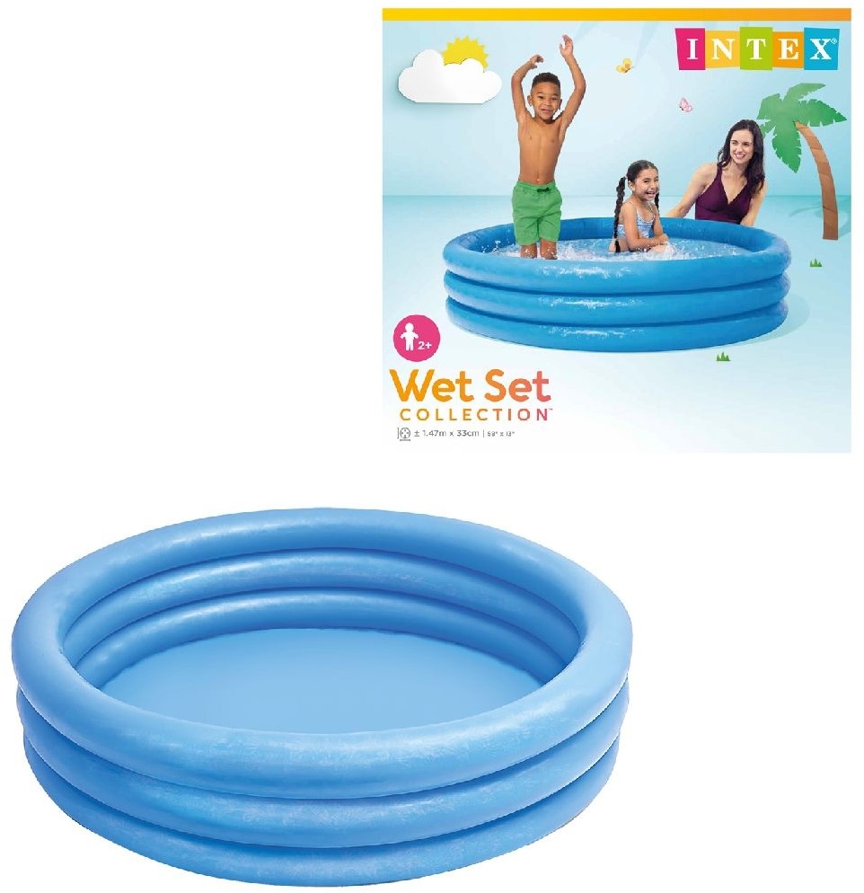 Intex Inflatable Pool Crystal Blue 147 x 33 cm