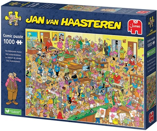 Jumbo puzzle Jan van Haasteren retirement home 1000 pieces cartoon-3