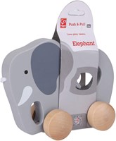 Hape wooden pull-along elephant - push and pull toy for kids-3