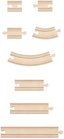 Hape wooden train track set - expansion pack 14-piece toy-3