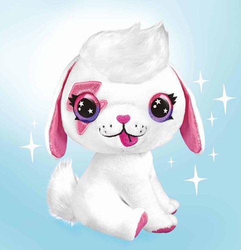 Airbrush plush puppy cuddly toy with markers and stencils toy