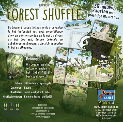 Asmodee card game Forest Shuffle Woodland Edge expansion game-2