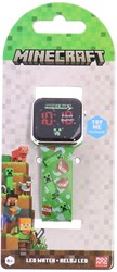 Accutime Minecraft kids watch LED digital touchscreen green